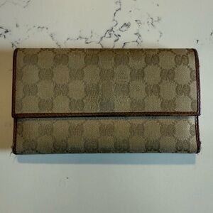 Gucci Canvas Long Wallet
